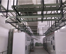 綿陽萬江眼科醫院項目配電室橋架與配電柜安裝