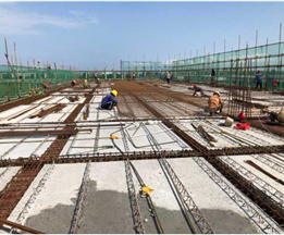 青白江彌牟消費站預制疊合板安裝